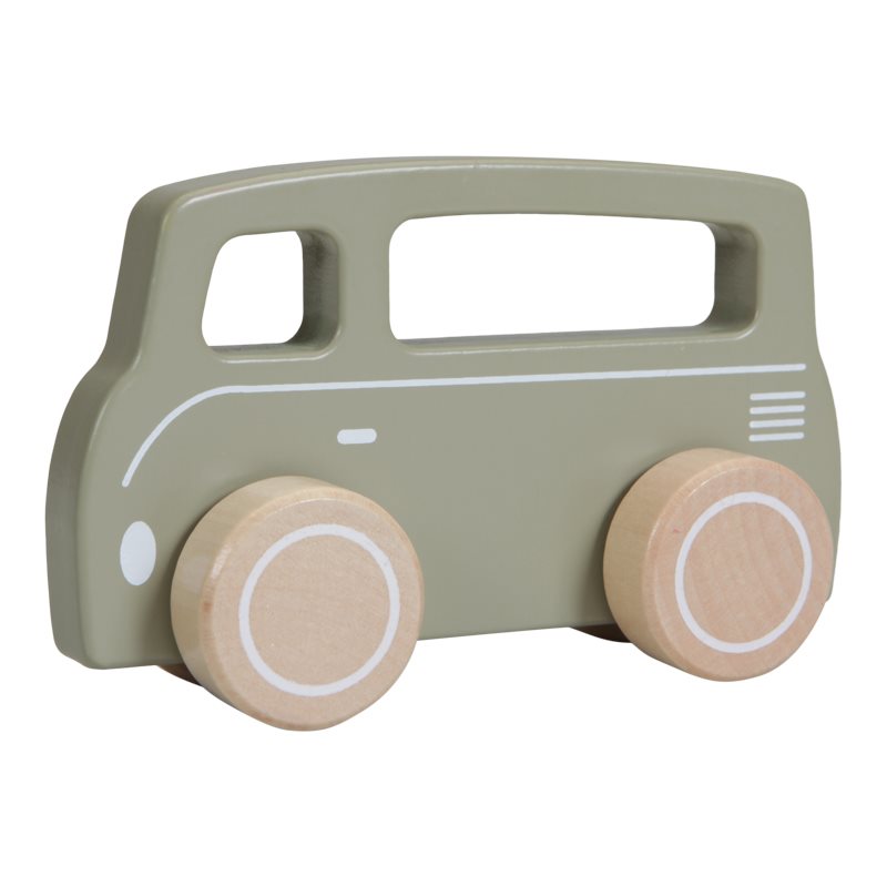 || Little Dutch || Houten bus - olijf