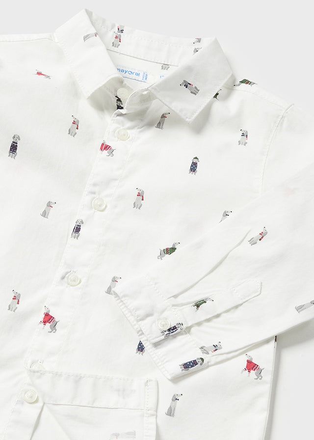 || Mayoral || Overhemd met honden print - Baby