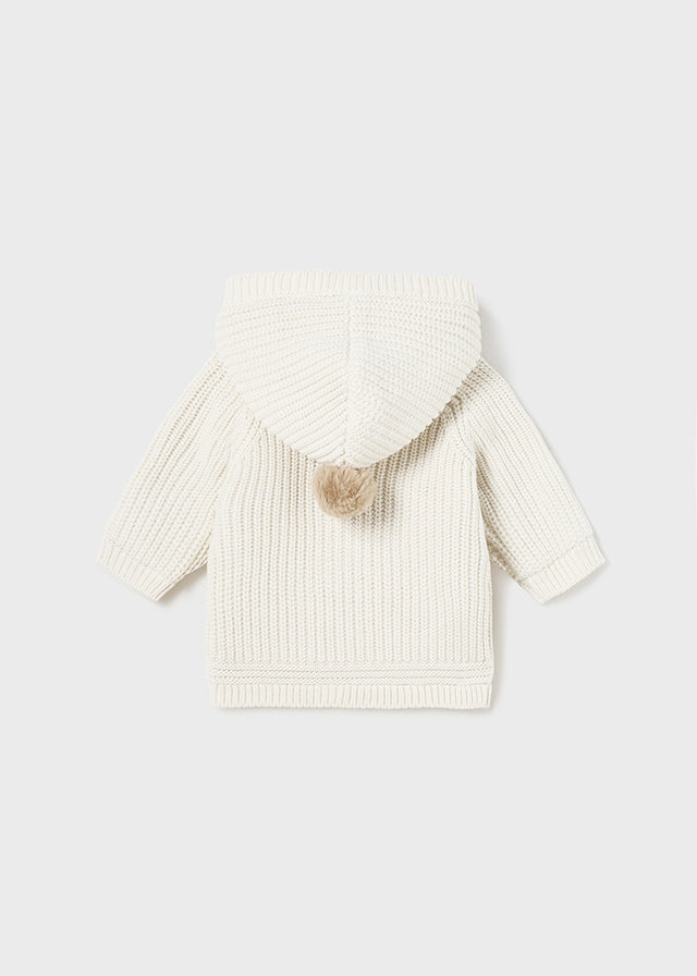 || Mayoral || Gevoerd houtje touwtje vest crème - Newborn