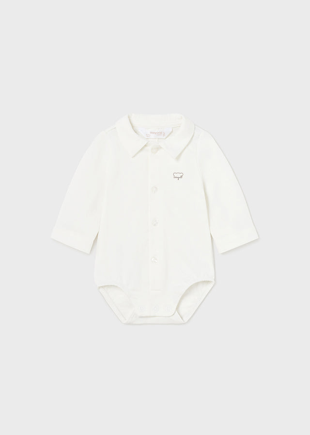 || Mayoral || Romper shirt met kraagje wit - Newborn