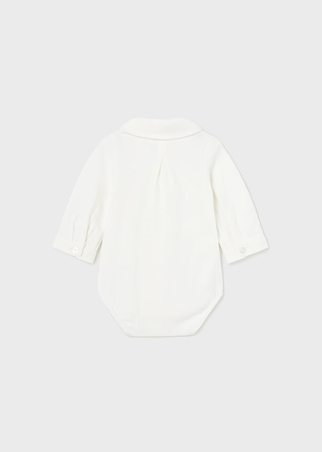|| Mayoral || Romper shirt met kraagje wit - Newborn
