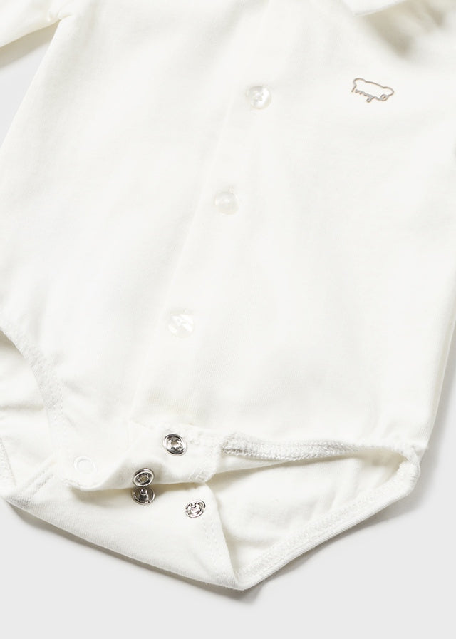 || Mayoral || Romper shirt met kraagje wit - Newborn