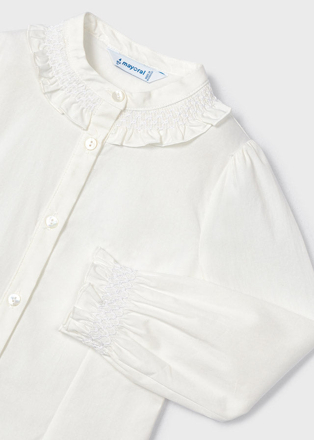 || Mayoral || Poplin blouse met kraag - Mini