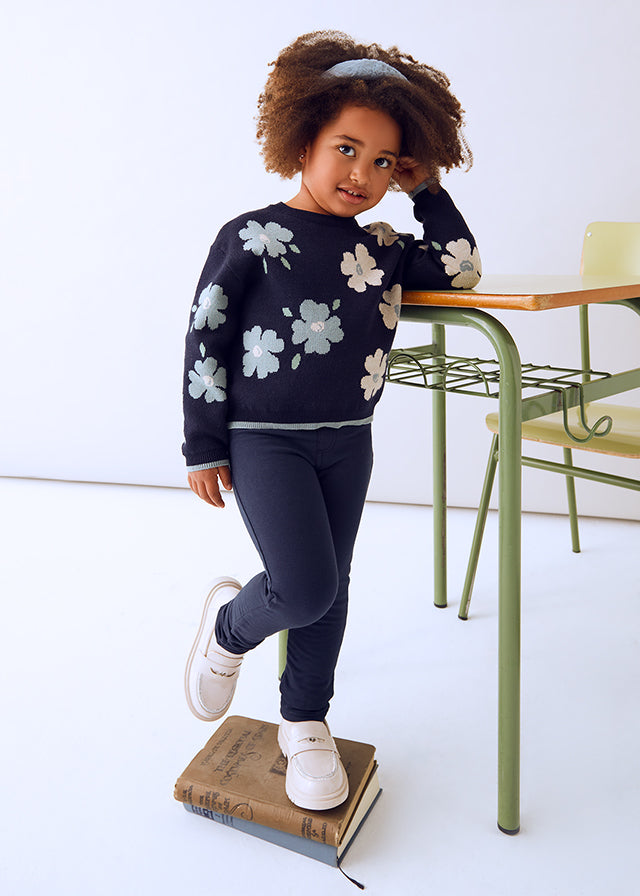 || Mayoral || Basis fleece broek - Navy 38