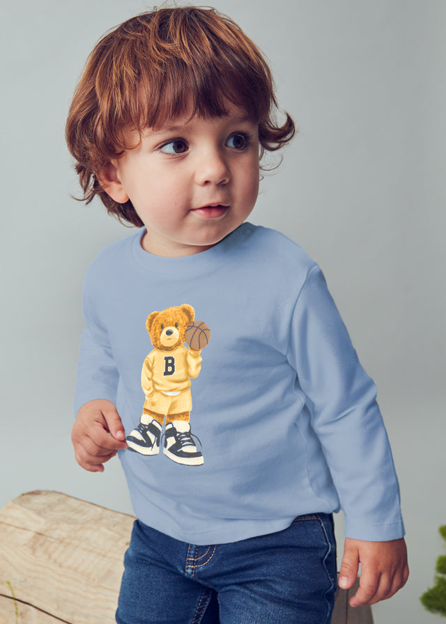 || Mayoral || T-shirt met beer - Blauw