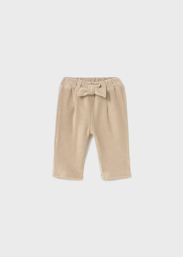 || Mayoral || Zachte rib broek met strik
