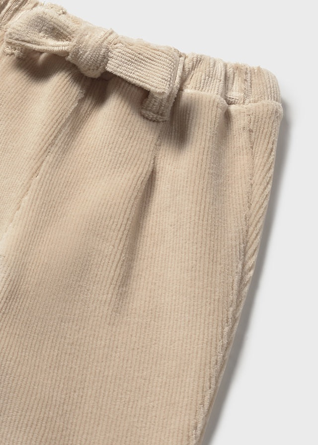 || Mayoral || Zachte rib broek met strik