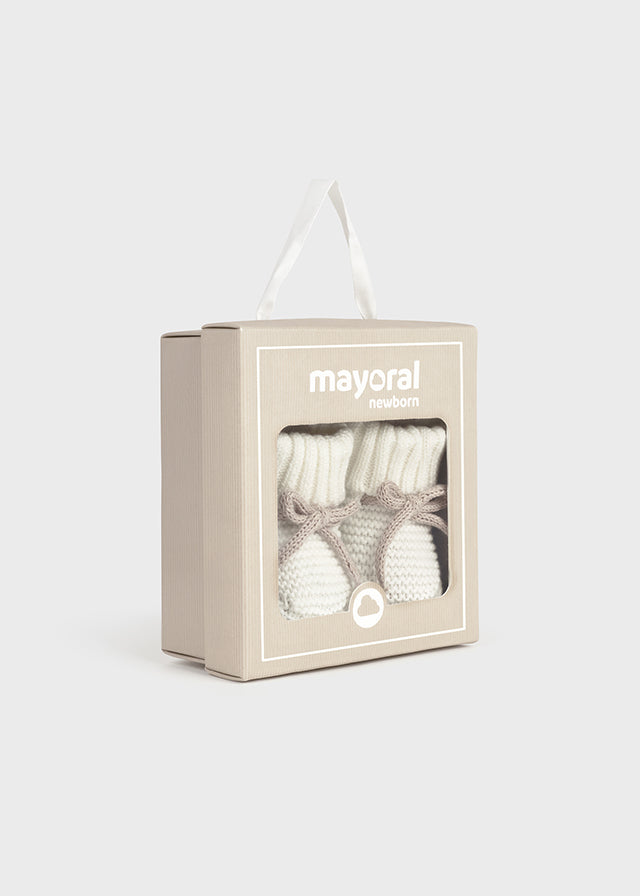|| Mayoral || Gebreide slofjes - Ecru