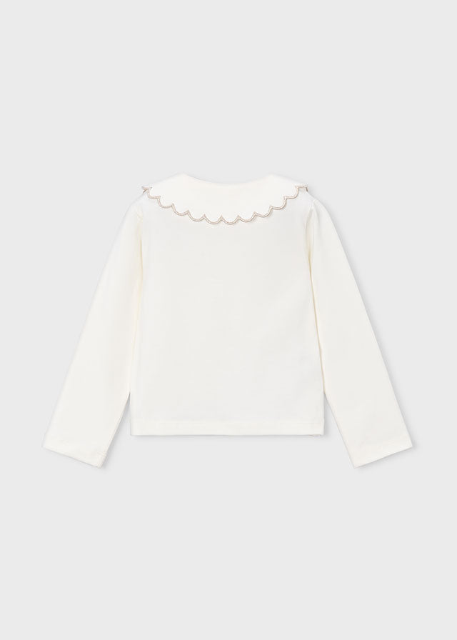 || Mayoral || Basis t-shirt met kraag - Natural 39