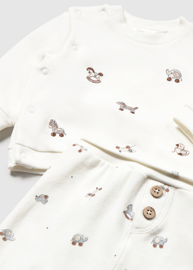 || Mayoral || Newborn set met sweater en paardjes