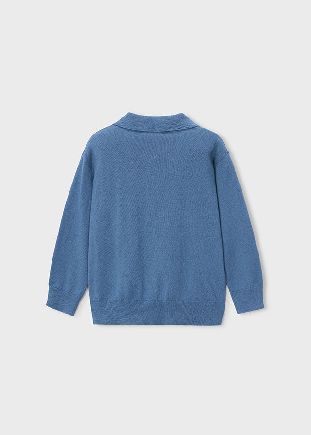 || Mayoral || Gebreide polo met lange mouwen - Steel 84