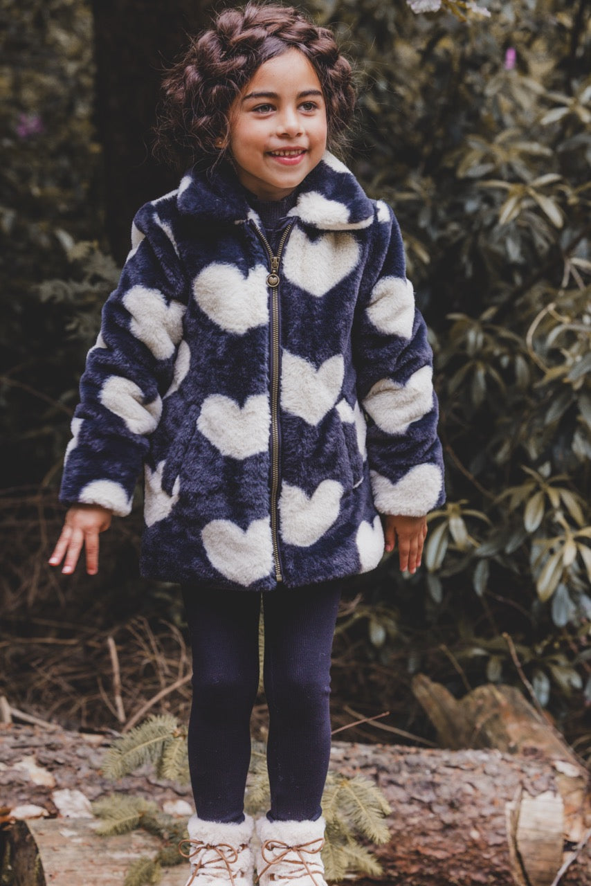 || LOOXS || Fake fur teddy jas - harten