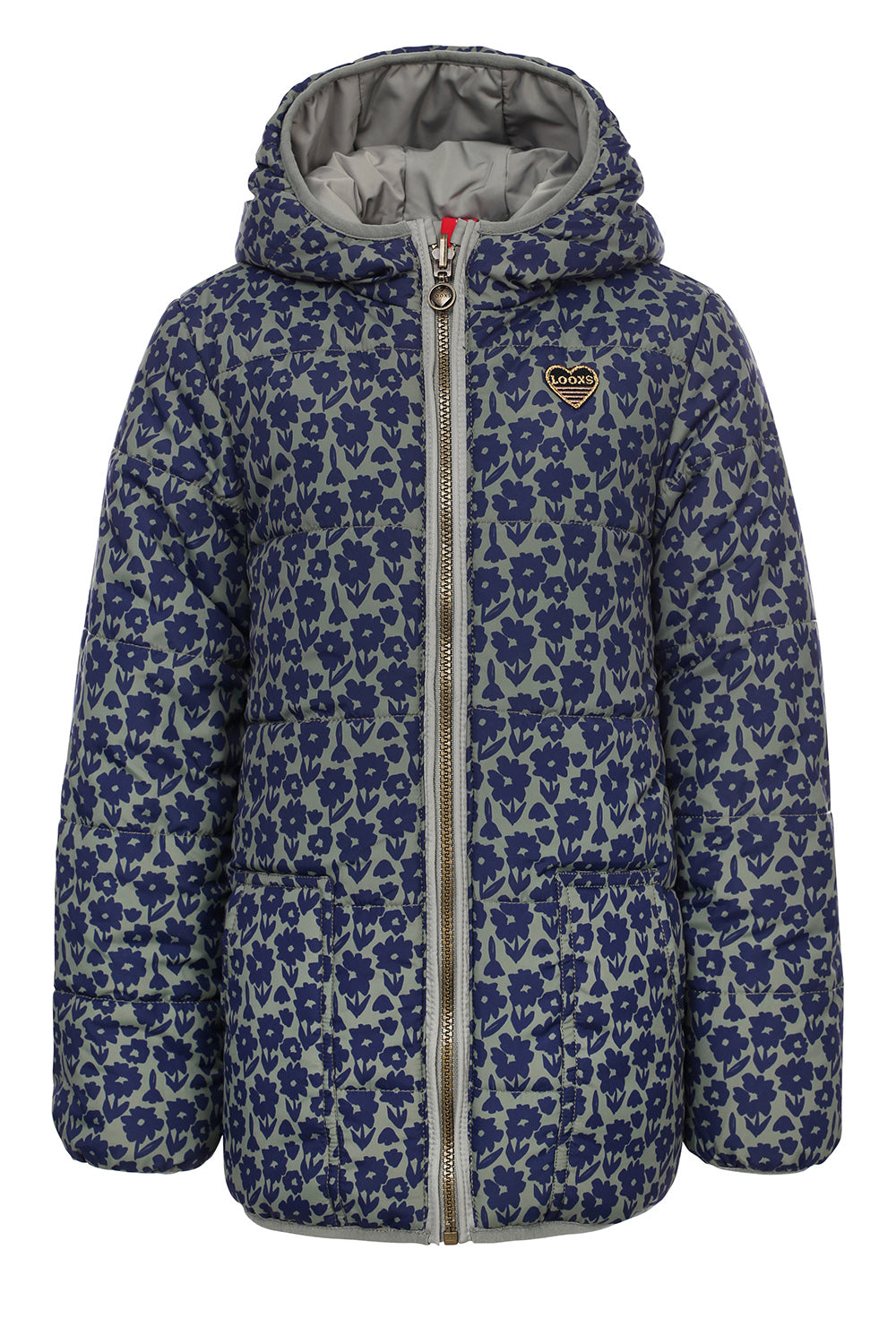 || Looxs || Reversible parka - Bloem