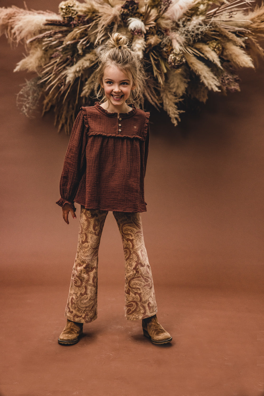 || LOOXS || Flared legging corduroy - Paisley