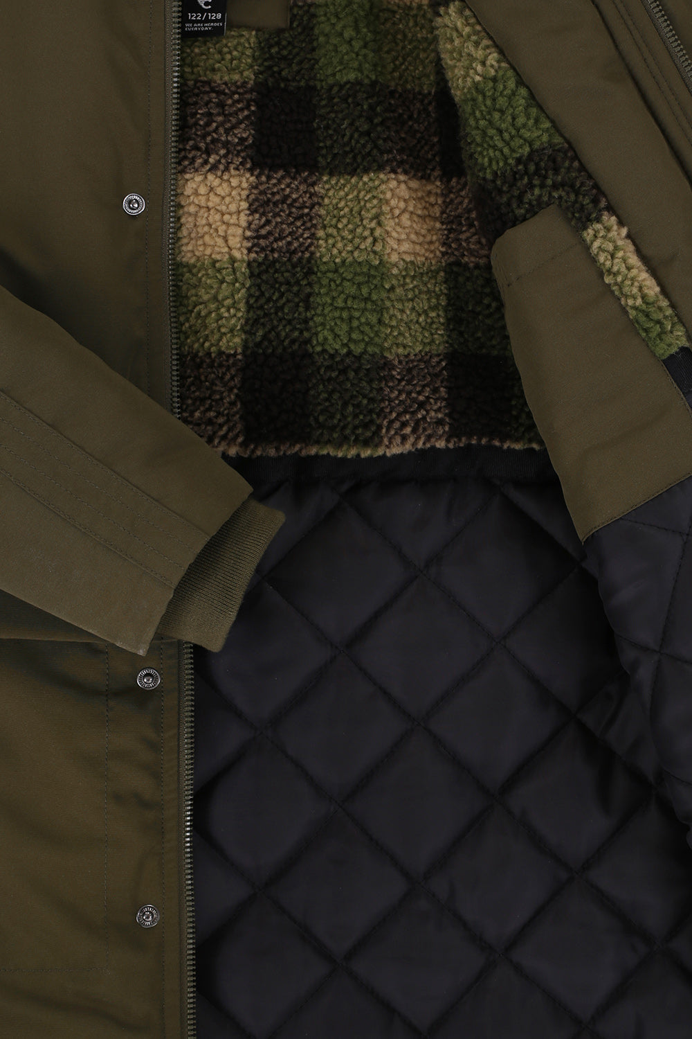 || Common Heroes || Parka met teddy voering - Groen
