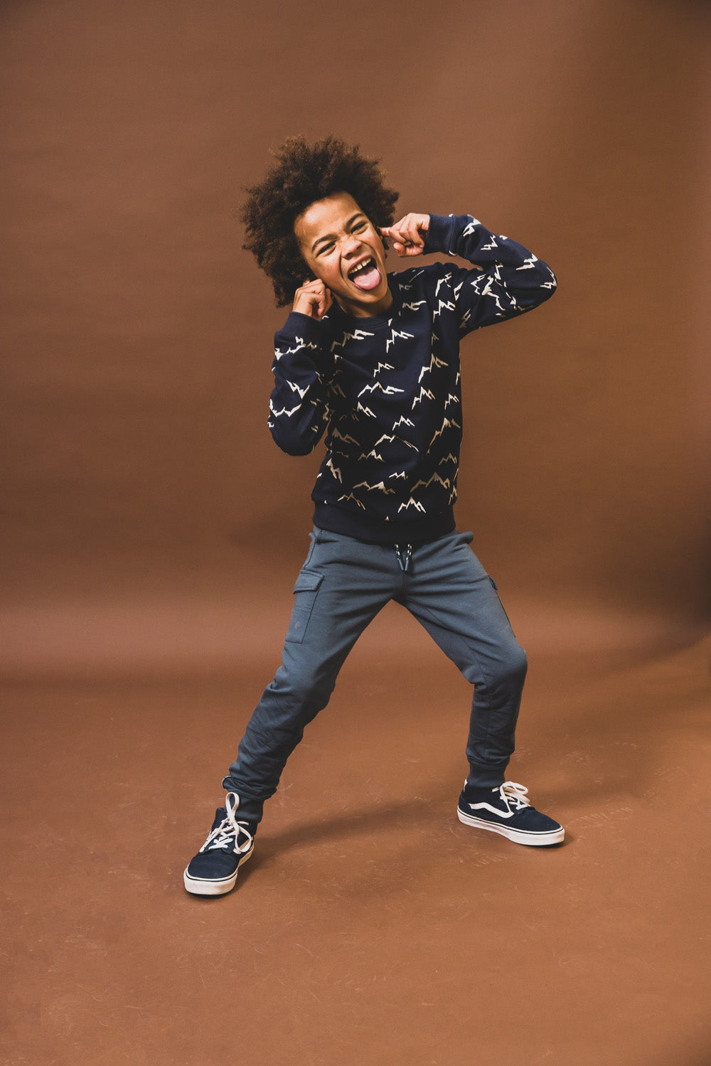|| Common Heroes || Sweater met bergen print