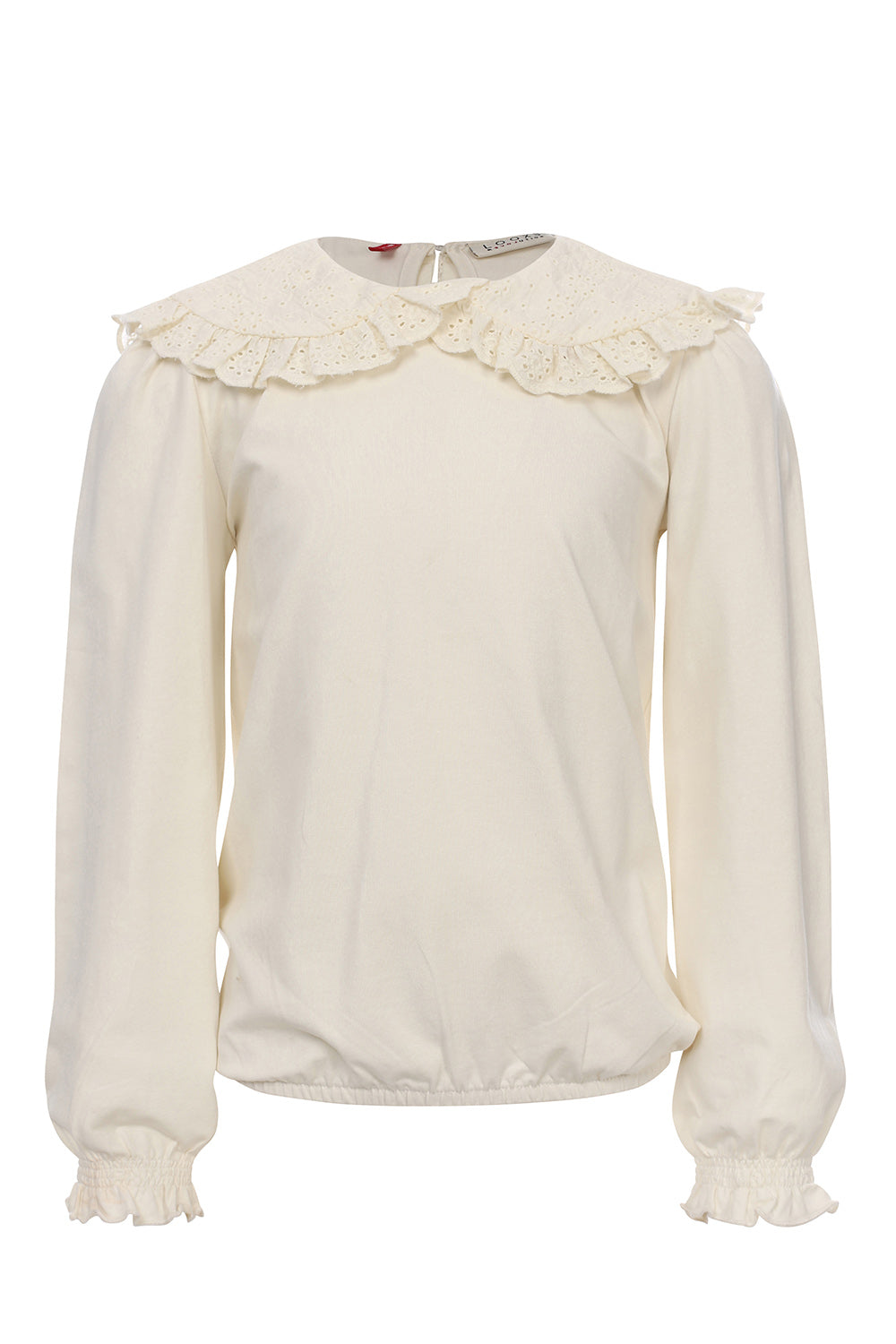|| LOOXS || Jersey top met broderie kraag