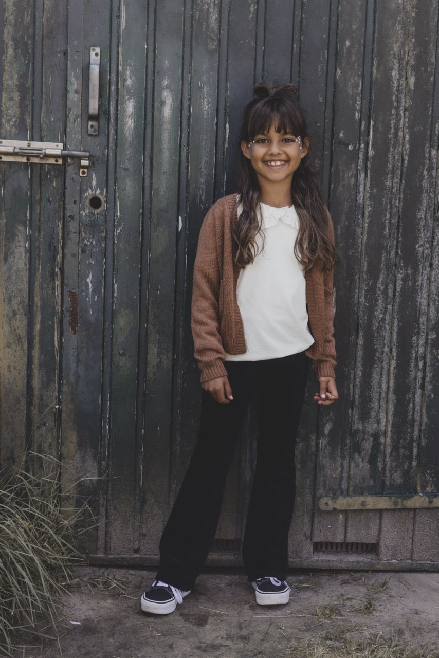 || LOOXS || Jersey top met broderie kraag