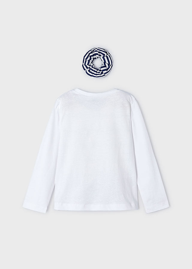 || Mayoral || T-shirt lange mouw met sandalen print - Mini