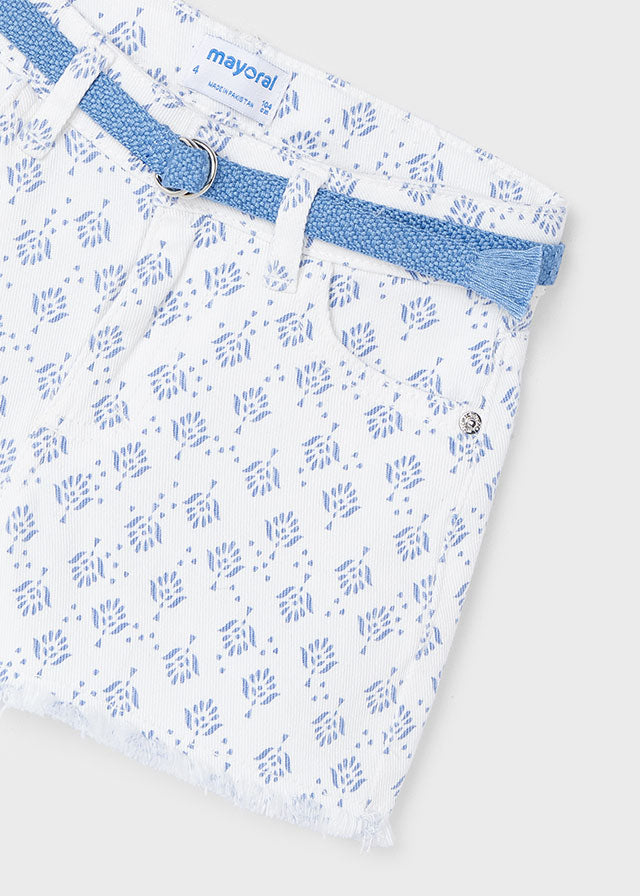 || Mayoral || Korte broek met print en riem - Mini