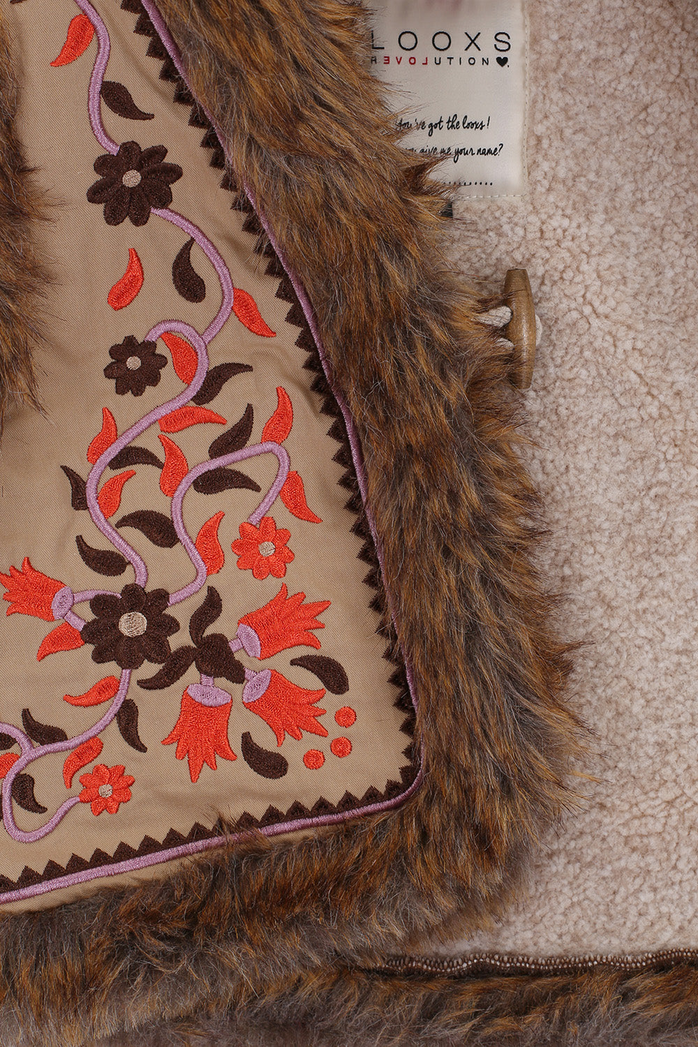 || LOOXS || Gilet met borduur en fake fur