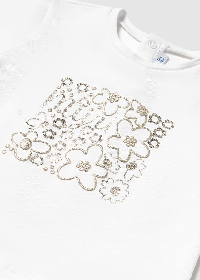 || Mayoral || Basis t-shirt met gouden print