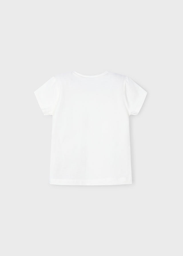 || Mayoral || Basis t-shirt met glinster print