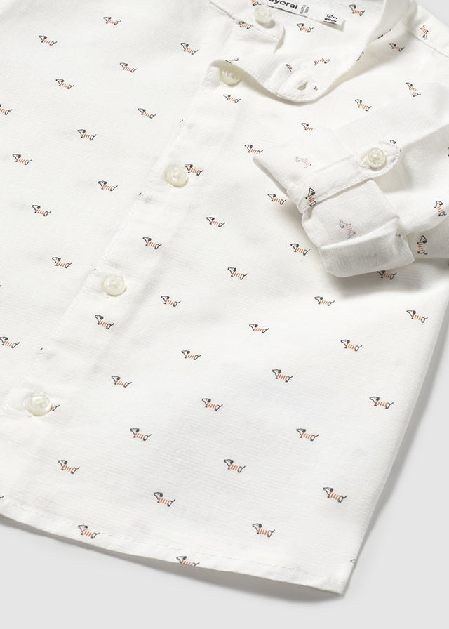 || Mayoral || Linnen shirt met hondjes