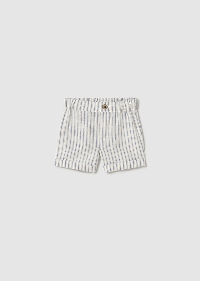 || Mayoral || Gestreepte linnen shorts