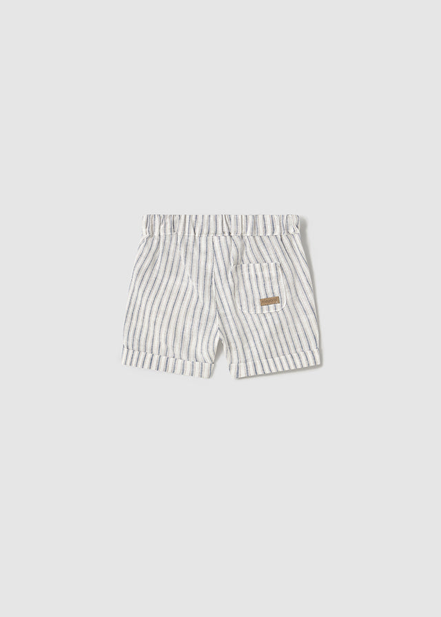 || Mayoral || Gestreepte linnen shorts