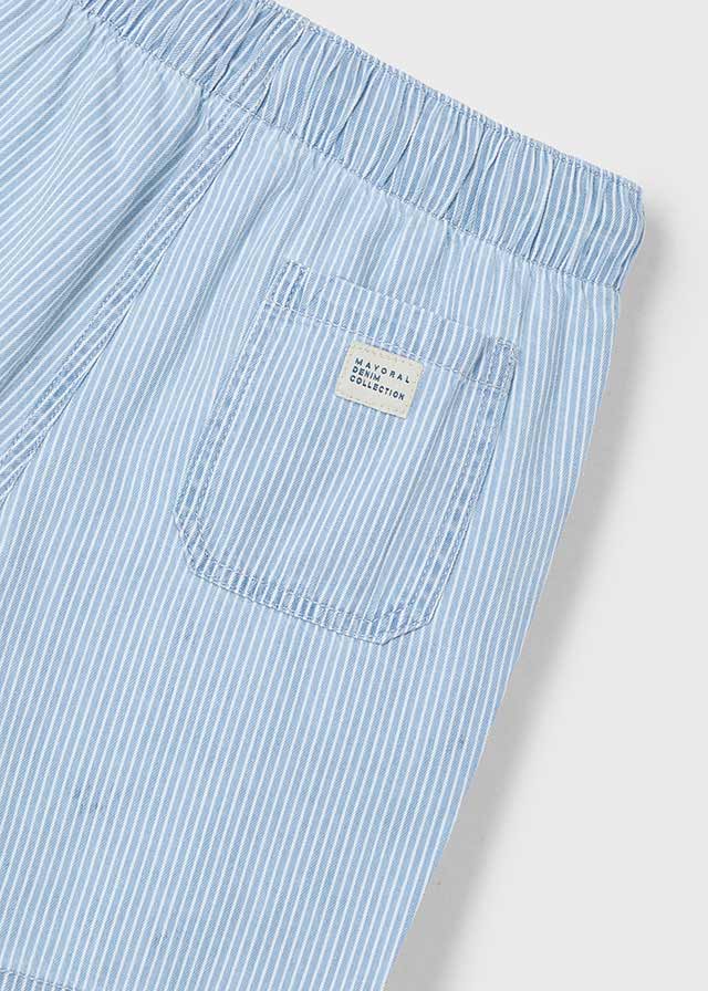|| Mayoral || Gestreepte denim shorts