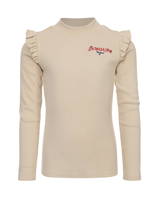 || LOOXS || T-shirt rib met ruffles