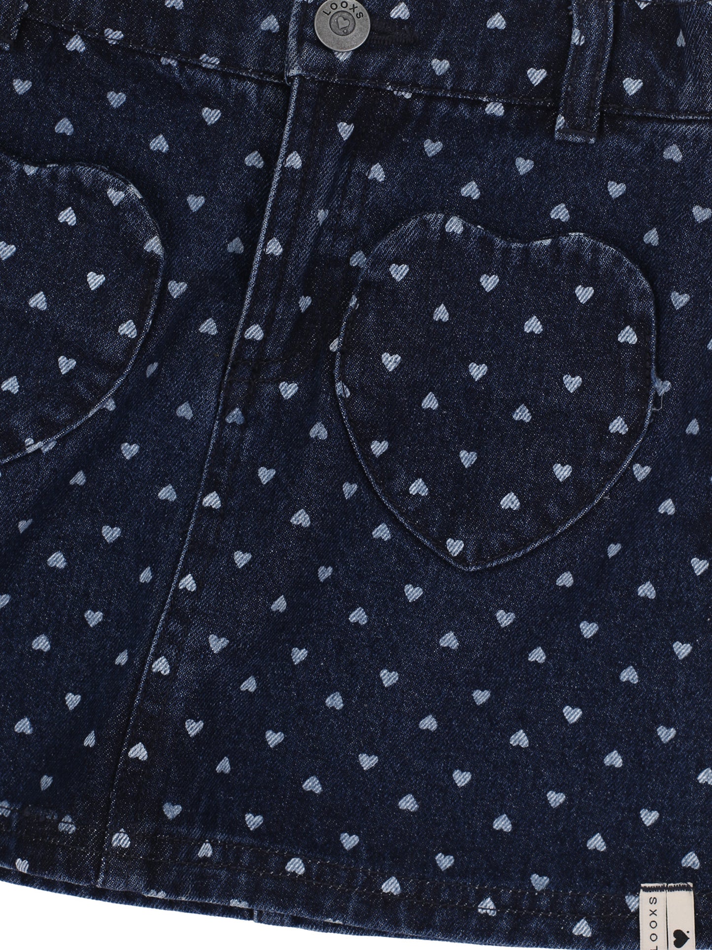 || LOOXS || Jeans rok met hartjes