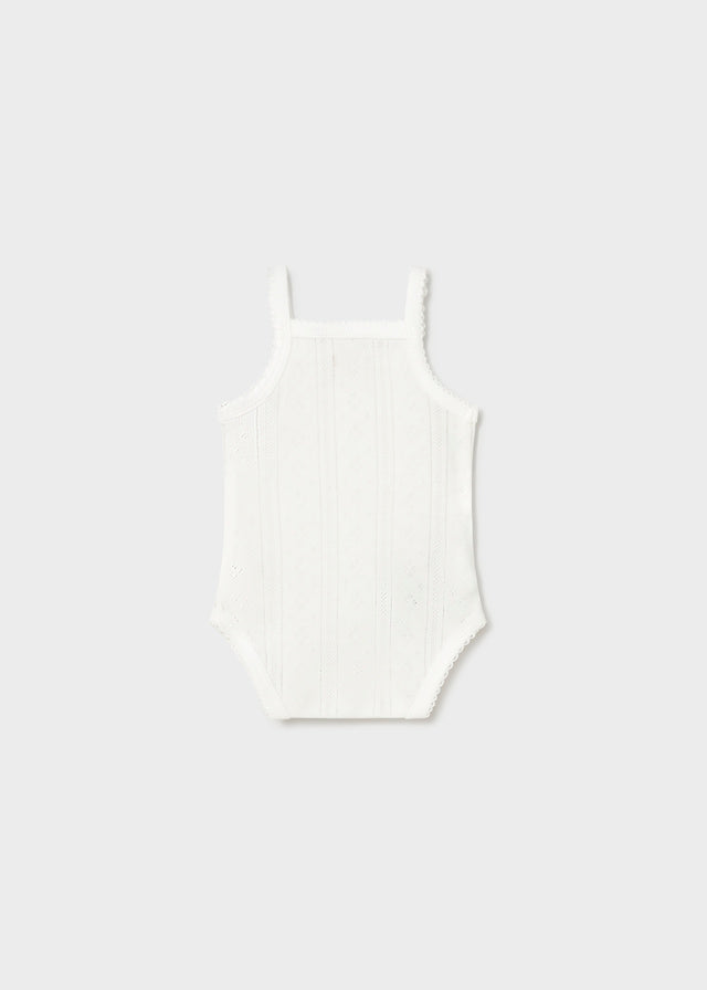 || Mayoral || Romper met dunne bandjes en pointelle - Naturel