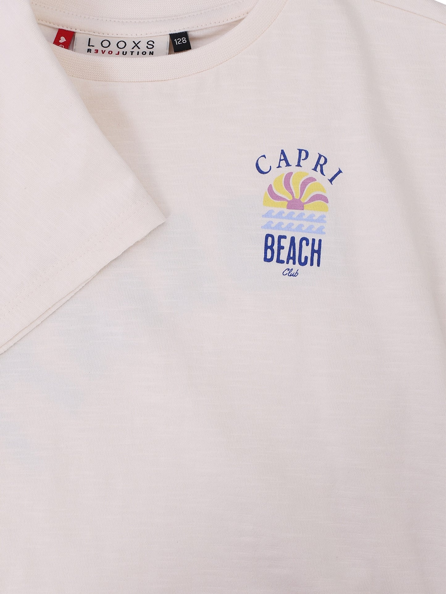 || LOOXS || Cropped t-shirt met backprint