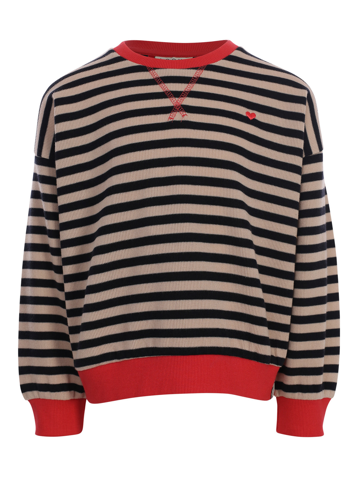 || LOOXS || Gestreepte trui met backprint