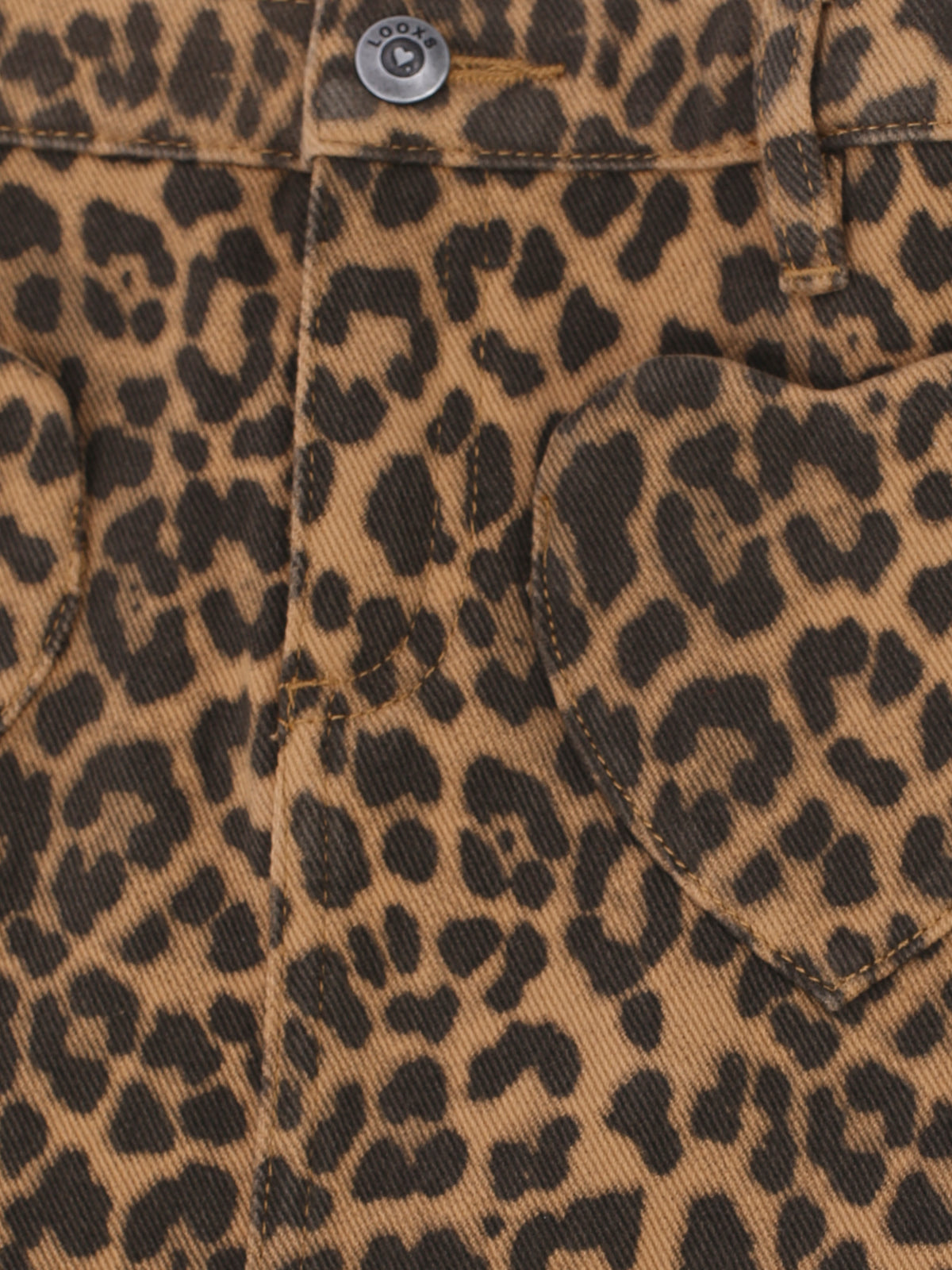 || LOOXS || Jeans rok met panter print