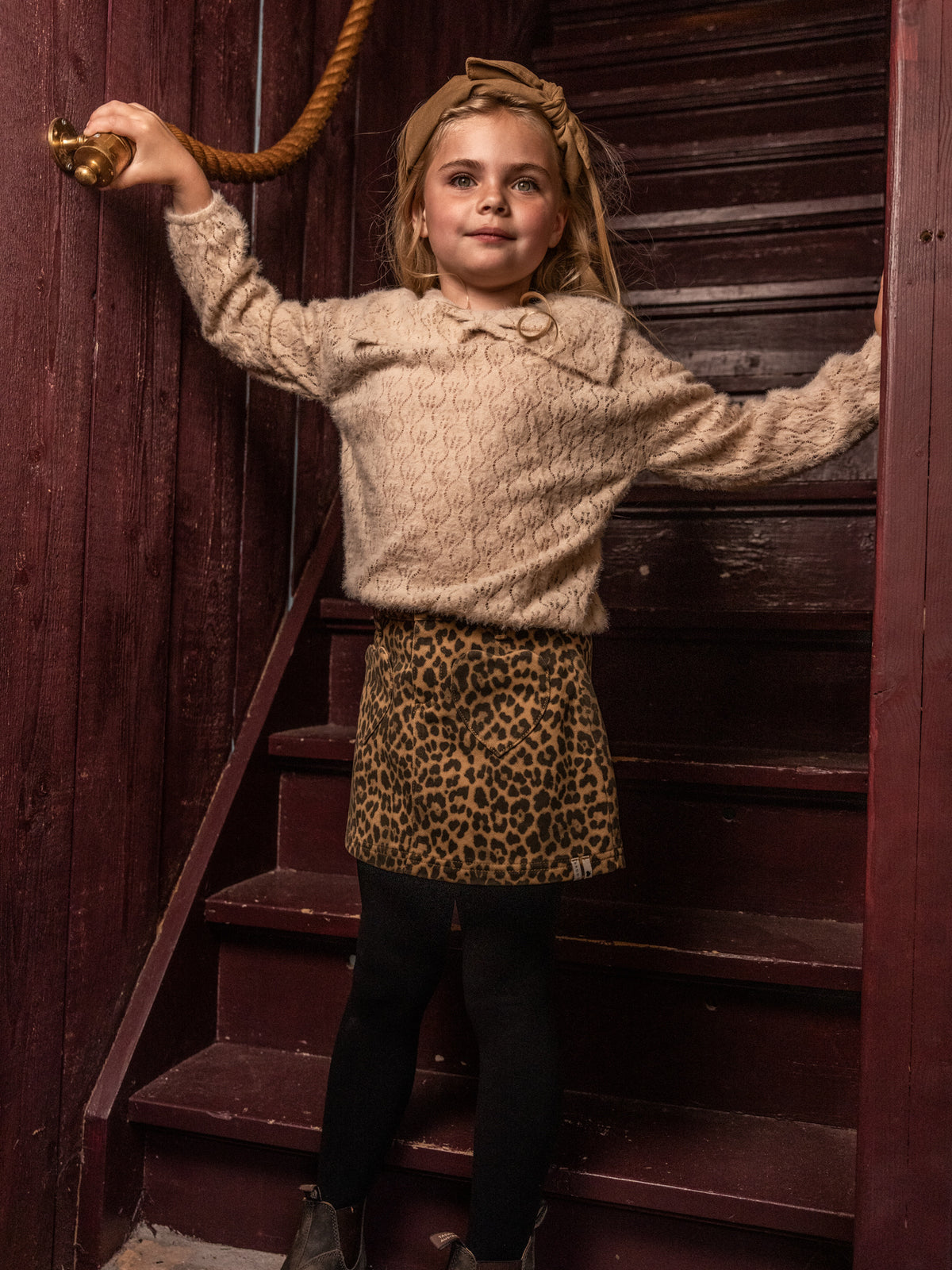 || LOOXS || Jeans rok met panter print