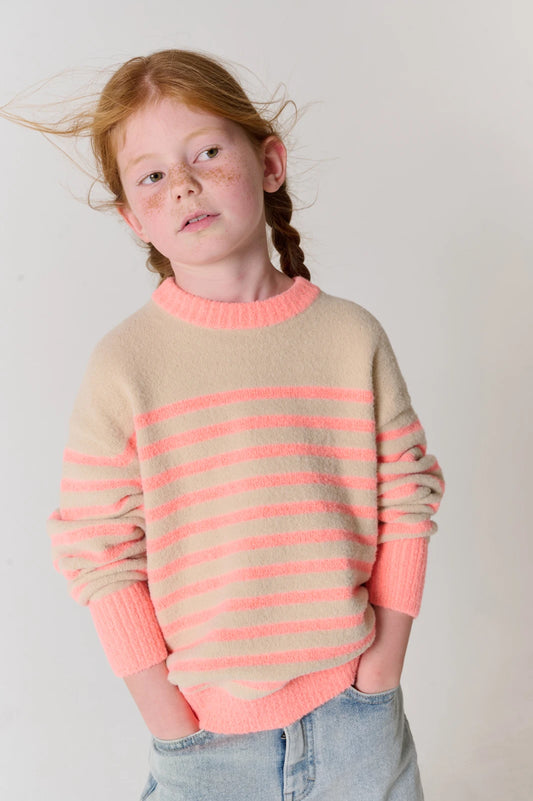 || Tumble ‘N Dry || Gestreepte fluffy trui - Genevieve