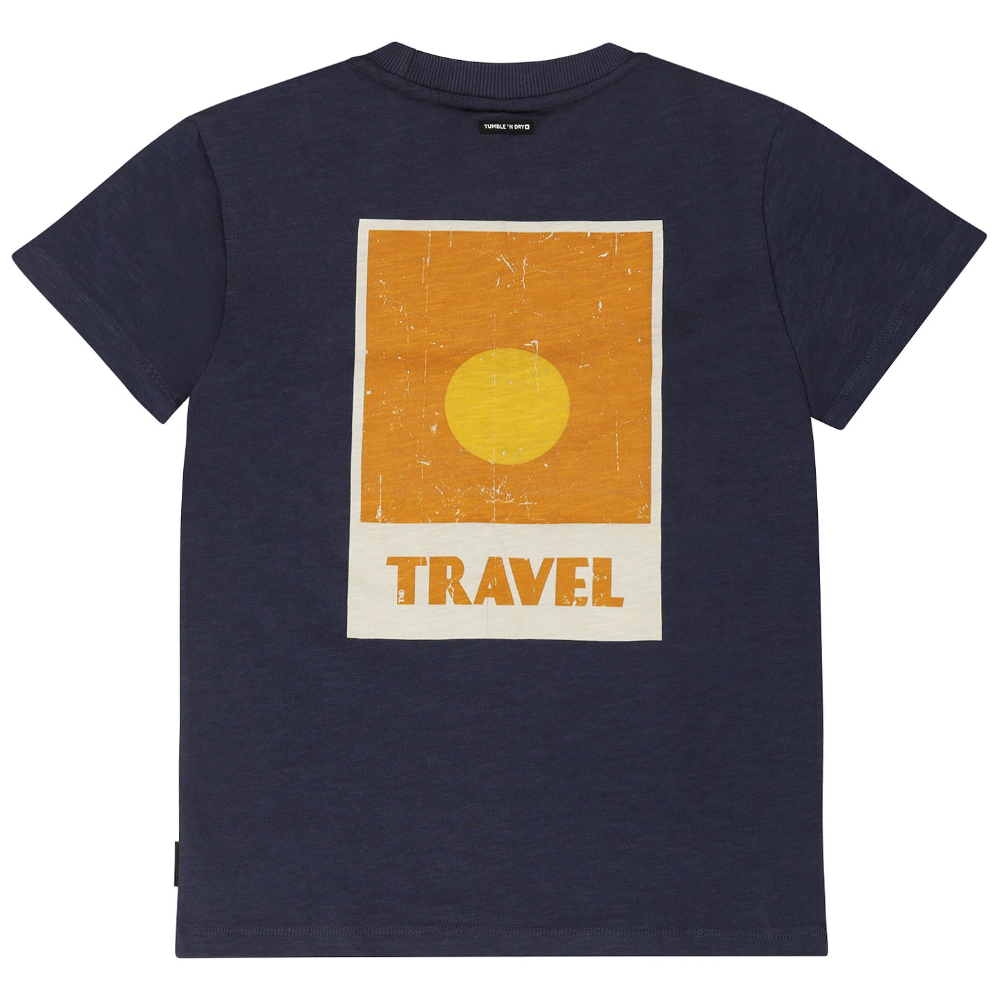 || Tumble ‘N Dry || T-shirt met ‘travel’ print navy - Lucca