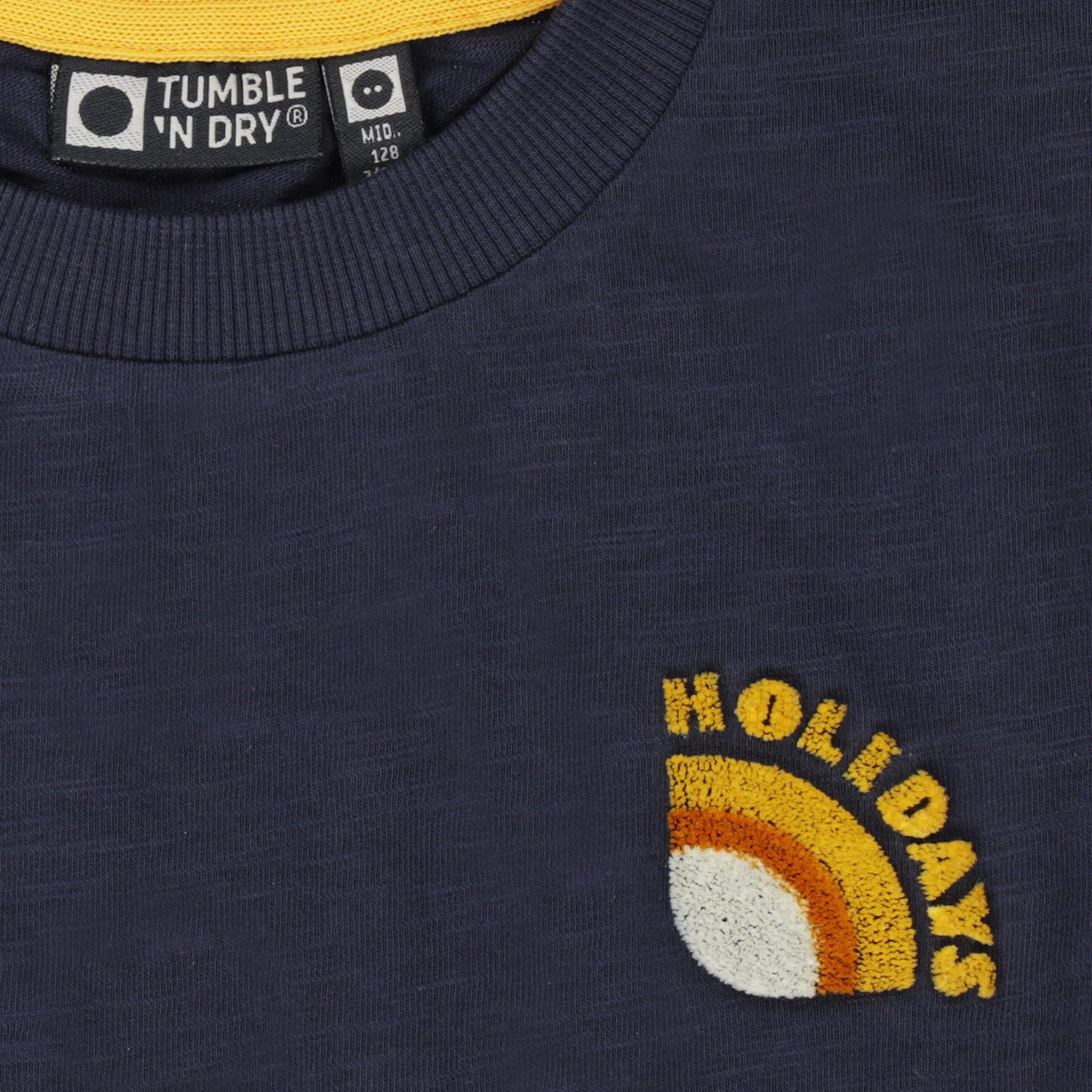 || Tumble ‘N Dry || T-shirt met ‘travel’ print navy - Lucca