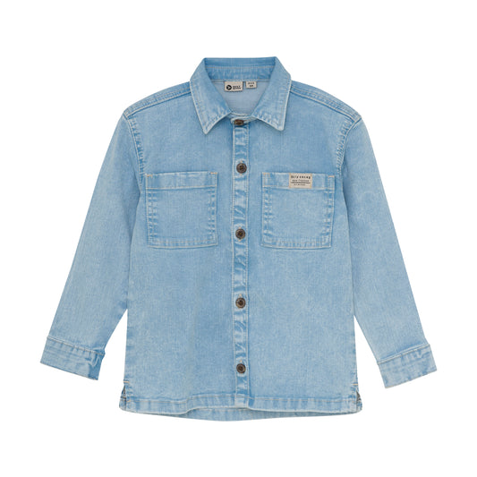 || Daily7 || Denim shirt met backprint