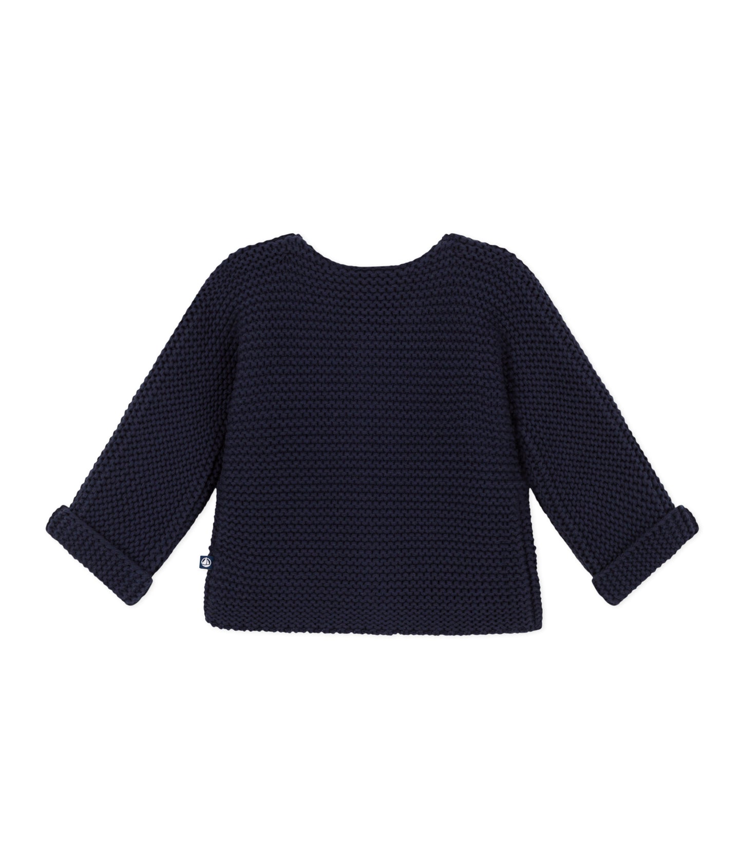 || Petit Bateau || Basis gebreid vest met knopen - Navy