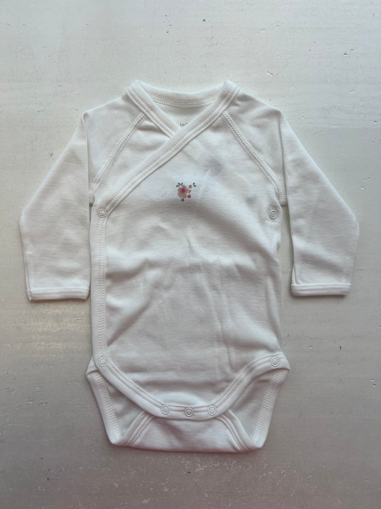 || Petit Bateau || Overslagromper lange mouw los - Bloem