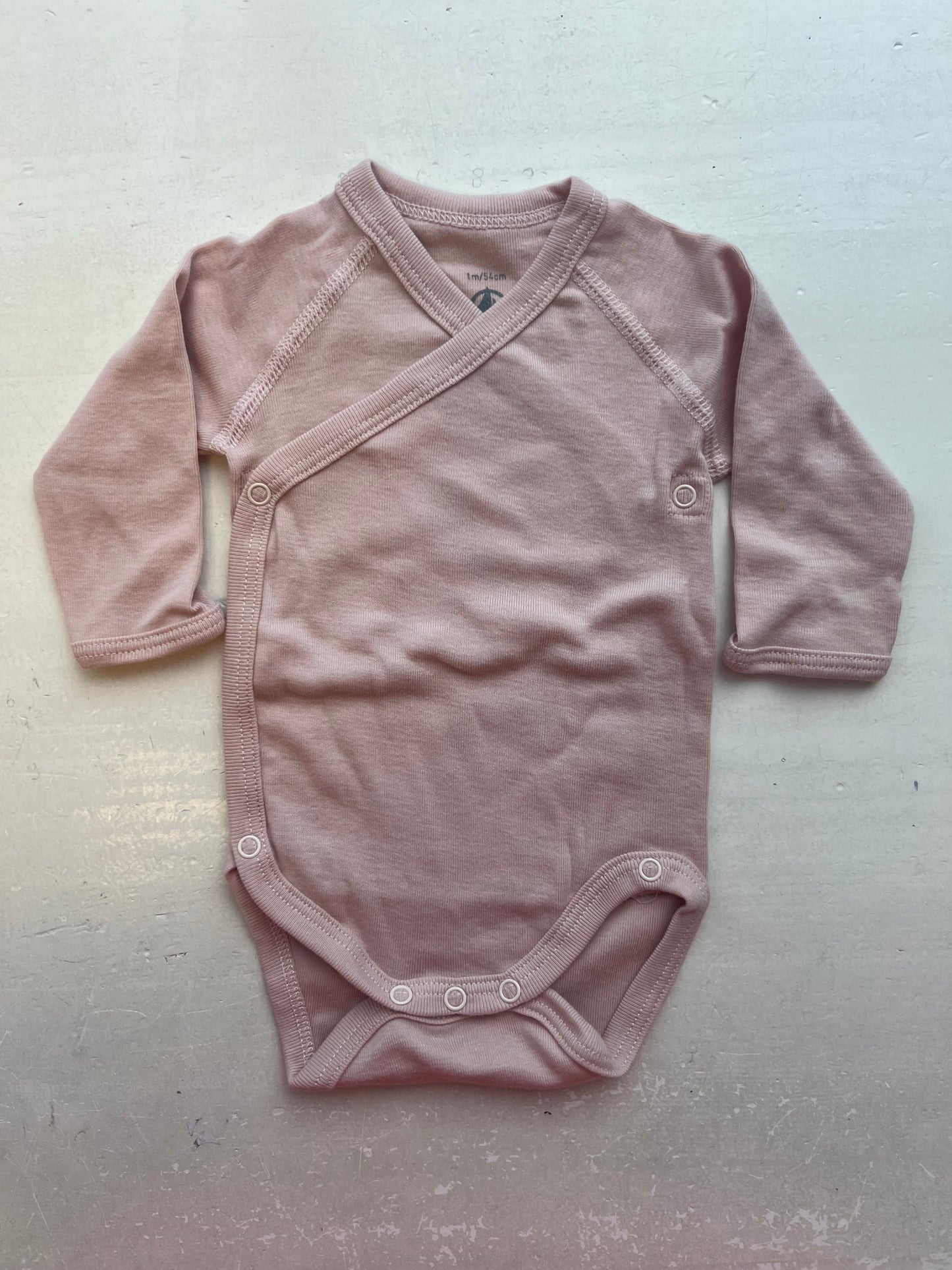 || Petit Bateau || Overslagromper lange mouw los - Roze