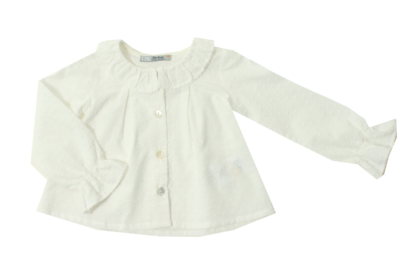 || Dr.Kid || Dobby blouse met kraagje - Crème