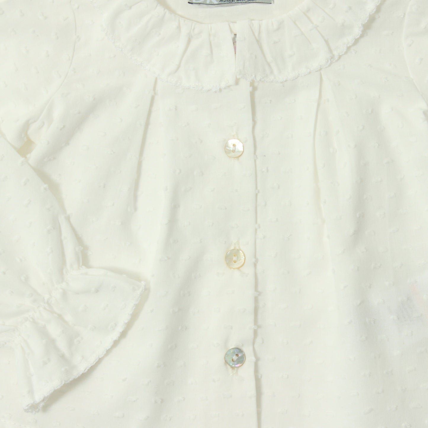 || Dr.Kid || Dobby blouse met kraagje - Crème
