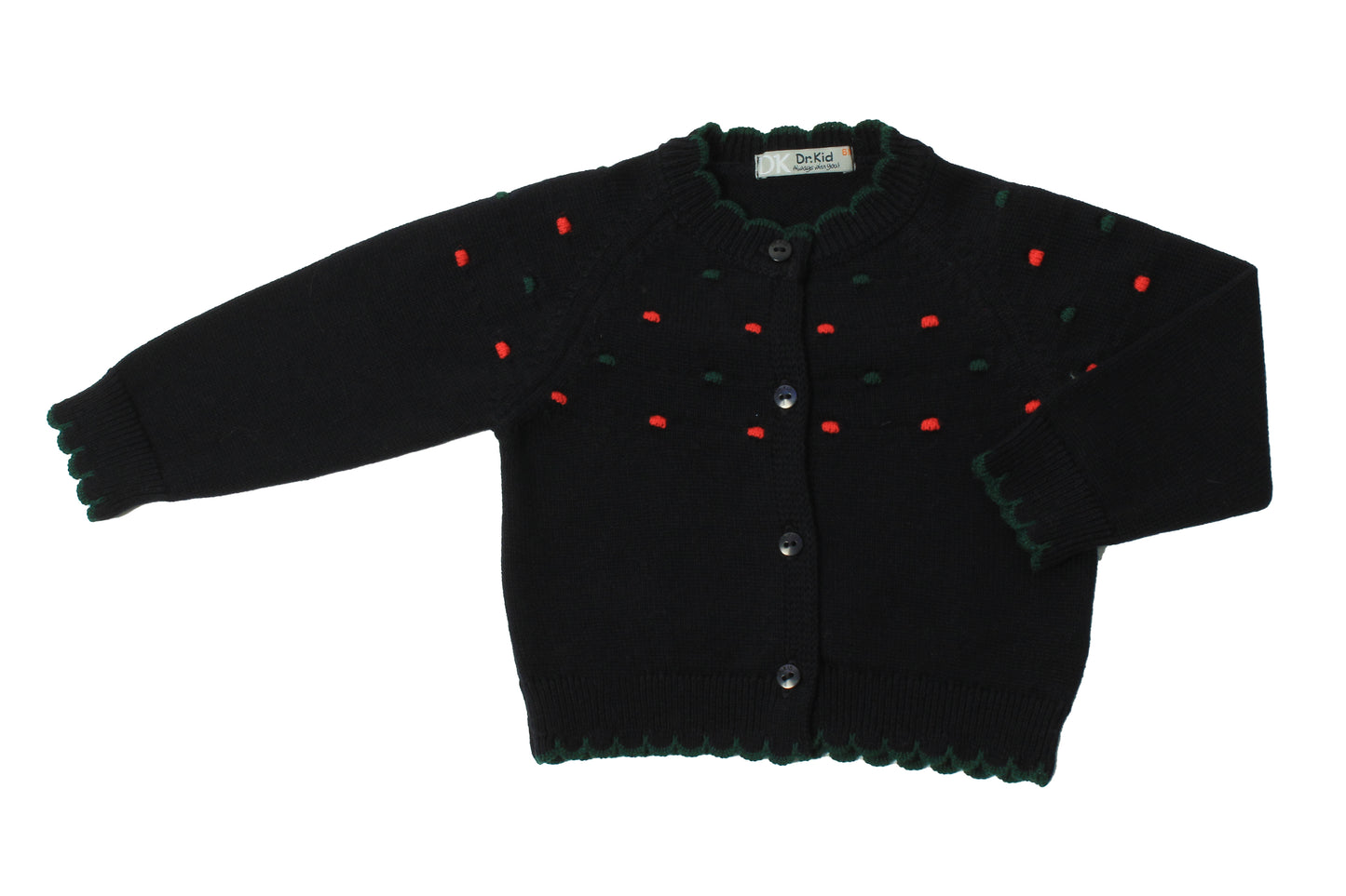 || Dr.Kid || Gebreid vest met geschulpt randje