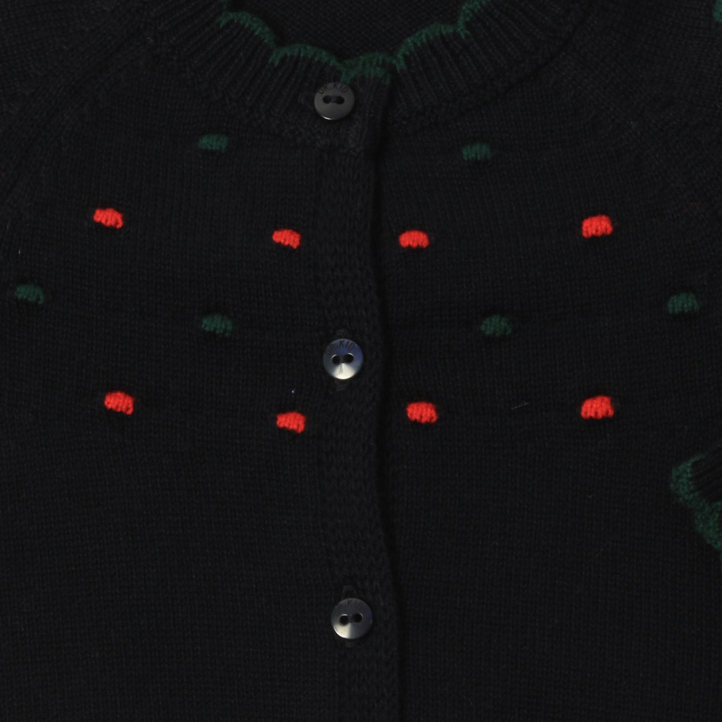 || Dr.Kid || Gebreid vest met geschulpt randje