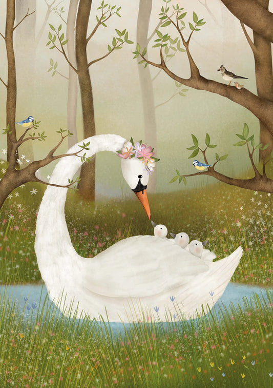 || Getekenddoorzusje || Kaart A5 - Zwaan